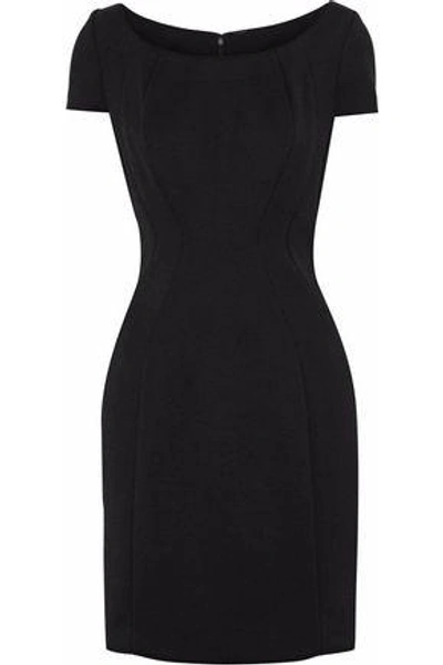 Shop Elie Tahari Woman Bernice Cady Mini Dress Black