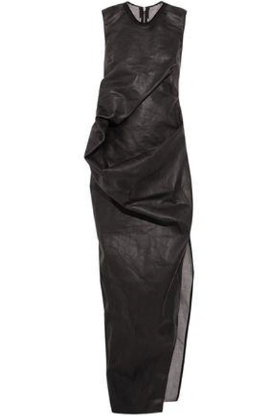 Shop Rick Owens Woman Maxi Dress Black
