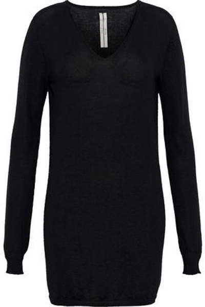 Shop Rick Owens Woman Cashmere Sweater Black