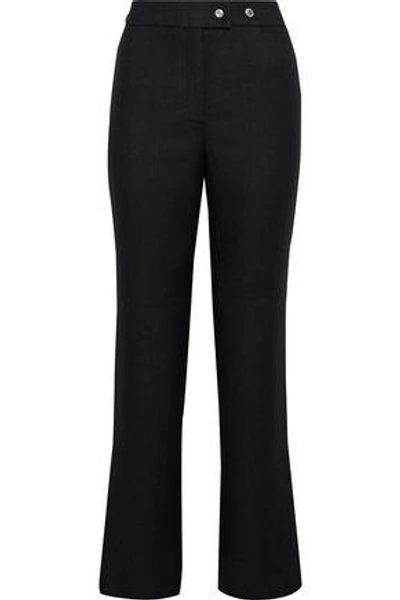 Shop Acne Studios Wool-twill Straight-leg Pants In Black