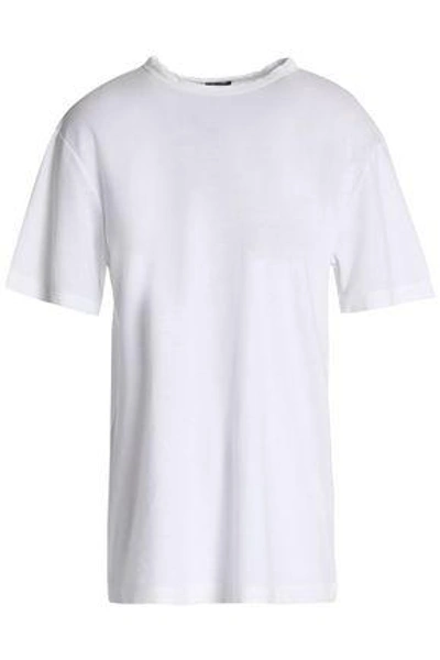 Shop Joseph Woman Cotton-jersey T-shirt White