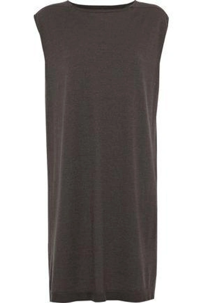 Shop Rick Owens Woman Cashmere-blend Tunic Dark Gray