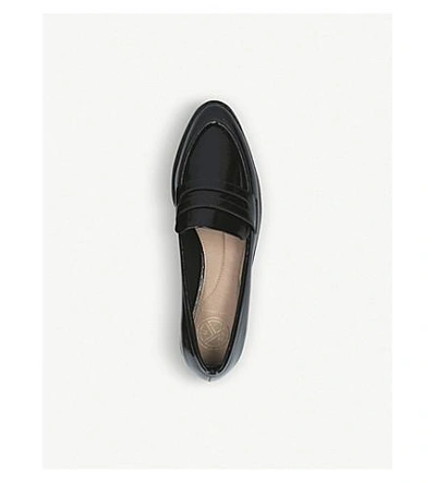 Shop Kg Kurt Geiger Moby Faux-patent Leather Loafers In Black