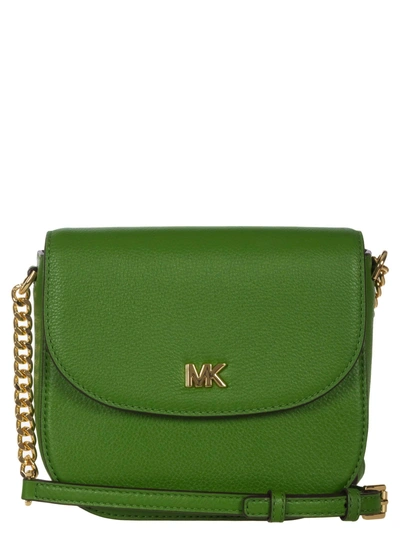 Shop Michael Kors Leather Crossbody Bag In True-green