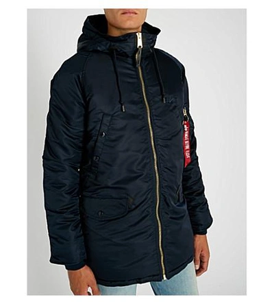 Shop Alpha Industries N-3b Shell Jacket In Rep  Blue