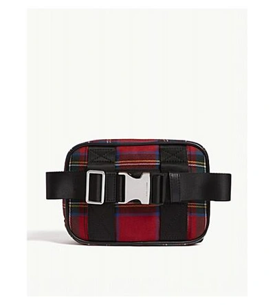 Shop Marc Jacobs Tartan Print Sport Belt Bag In Red Multi