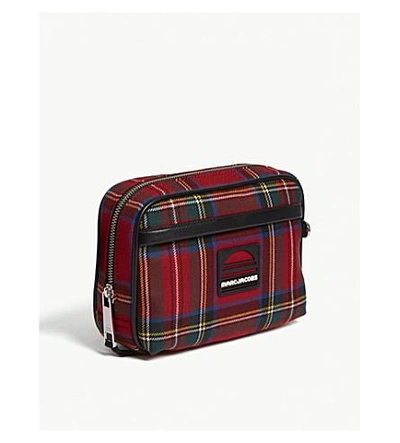 Shop Marc Jacobs Tartan Print Sport Belt Bag In Red Multi