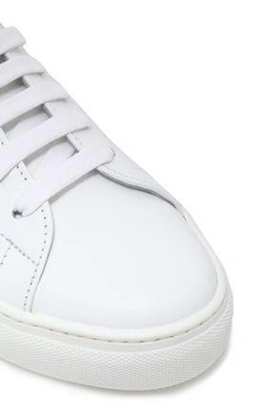 Shop Iris & Ink Tanya Leather Sneakers In White