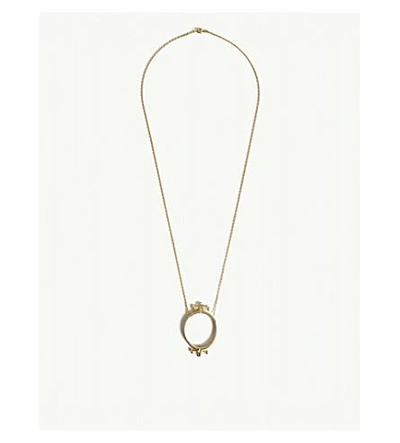 Shop Annelise Michelson Alpha Pendant In Gold