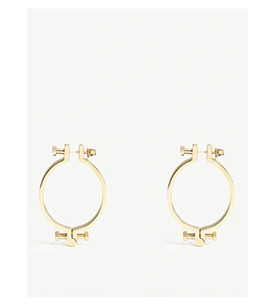 Shop Annelise Michelson Alpha Small Earrings In Gold