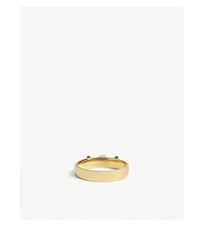 Shop Annelise Michelson Alpha Ring In Gold