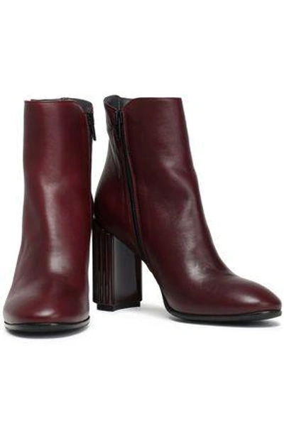 Shop Iris & Ink Woman Kayla Leather Ankle Boots Merlot