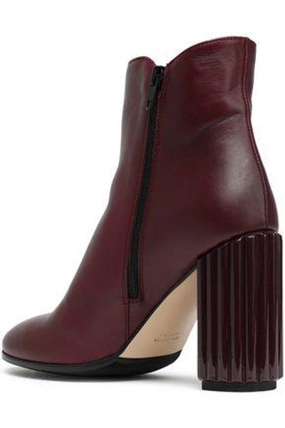 Shop Iris & Ink Woman Kayla Leather Ankle Boots Merlot