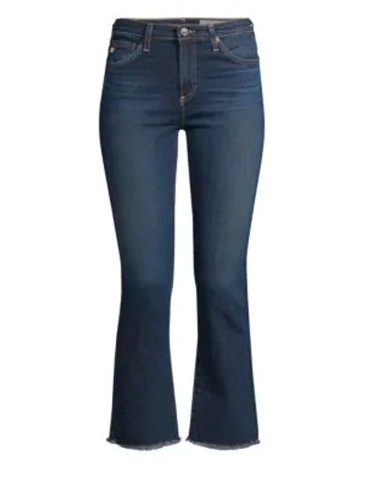 Shop Ag Jodi High-rise Slim Crop Flare Jeans In 8 Years Blue