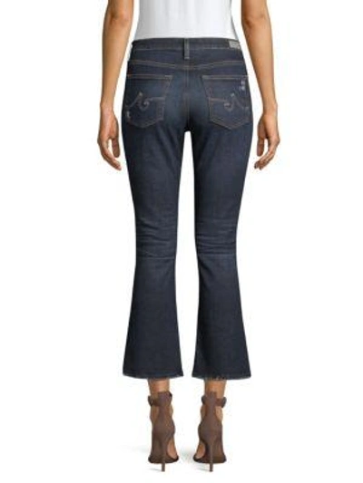 Shop Ag Jodi High-rise Slim Crop Flare Jeans In 8 Years Blue