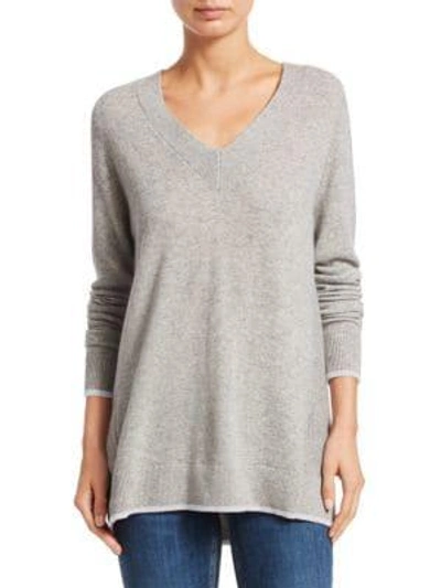 Shop Rag & Bone Yorke Cashmere V-neck Sweater In Light Grey