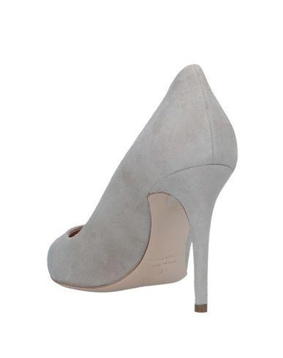 Shop Deimille Woman Pumps Light Grey Size 9.5 Soft Leather