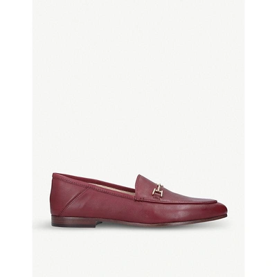 Shop Sam Edelman Loraine Leather Loafers In Red