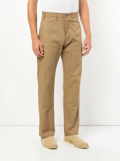 Shop N.hoolywood N. Hoolywood Straight Fit Trousers - Brown
