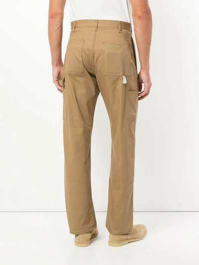 Shop N.hoolywood N. Hoolywood Straight Fit Trousers - Brown