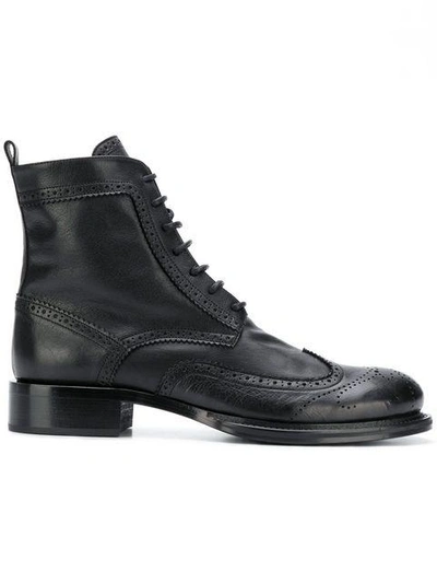 Shop Ann Demeulemeester Canyon Boots - Black