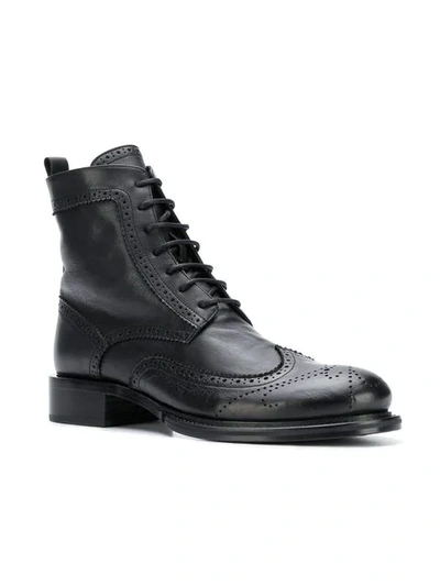 Shop Ann Demeulemeester Canyon Boots - Black