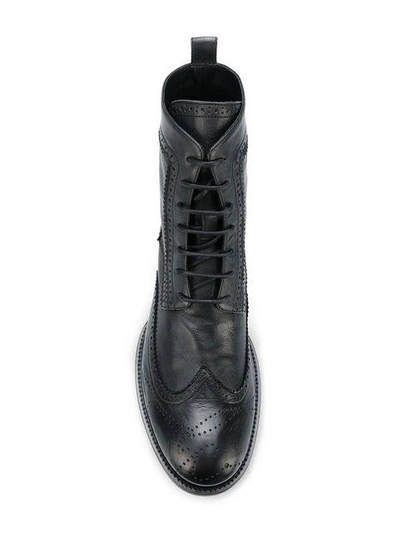 Shop Ann Demeulemeester Canyon Boots - Black