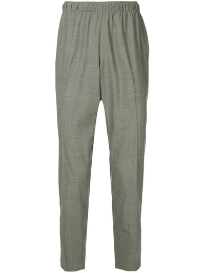 Shop N.hoolywood N. Hoolywood Straight-leg Tailored Trousers - Grey