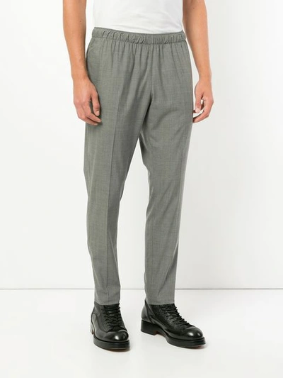 Shop N.hoolywood N. Hoolywood Straight-leg Tailored Trousers - Grey
