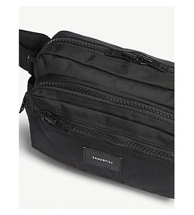 Shop Sandqvist Felix Canvas Bum Bag In Black