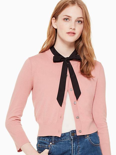JEWEL BUTTON CROPPED CARDIGAN JEWEL BUTTON CROPPED CARDIGAN