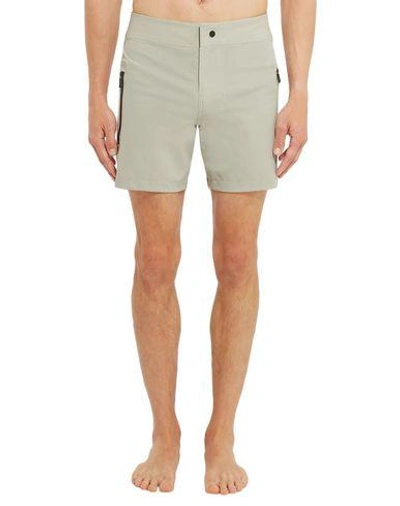 Shop Everest Isles Beach Shorts And Pants In Light Grey