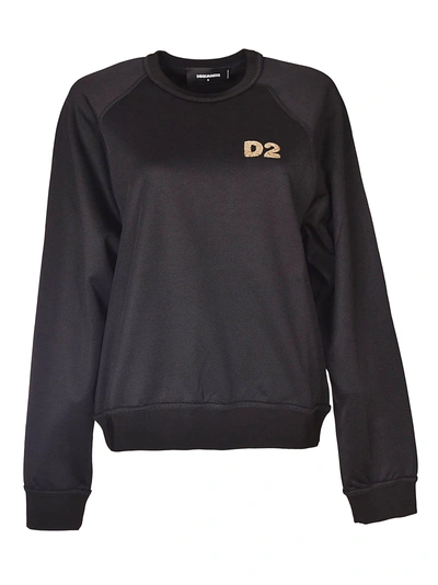 Shop Dsquared2 Logo Sweatshirt In Black