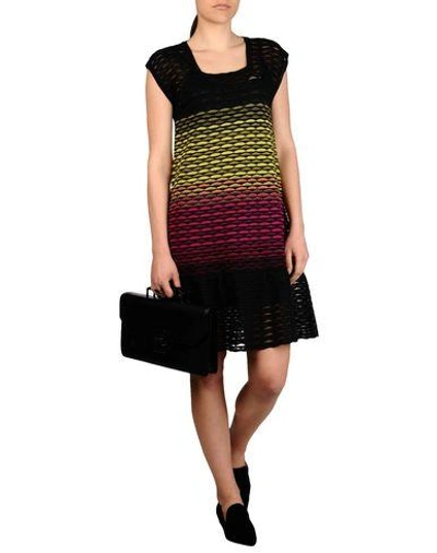 Shop M Missoni Short Dresses In Black