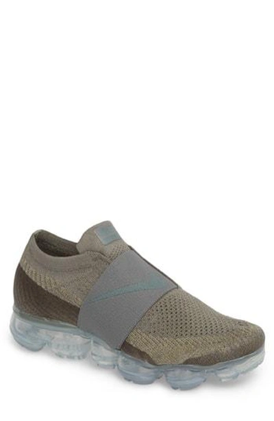 Shop Nike Air Vapormax Flyknit Moc Running Shoe In Dark Stucco/ Clay Green