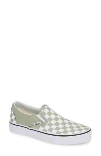 vans desert sage slip on
