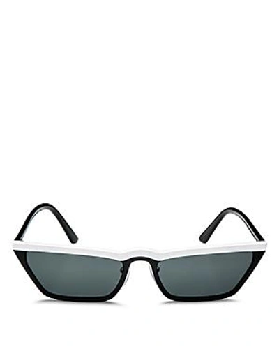 Shop Prada Women's Ultravox Slim Cat Eye Sunglasses, 58mm In Pale Gold/brown Silver