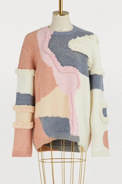 Shop Peter Pilotto Wool Blend Sweater In Pastel
