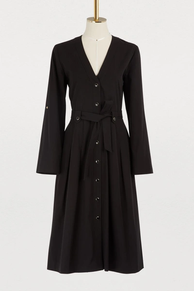 Shop Vanessa Seward Friend Cotton Dress In Noir