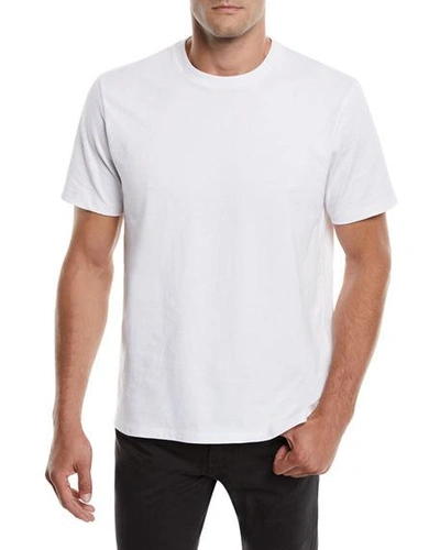 Shop Frame Men's Heavyweight Cotton Crewneck Classic Fit T-shirt In White