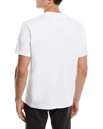 Shop Frame Men's Heavyweight Cotton Crewneck Classic Fit T-shirt In White