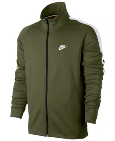 Shop Nike Men's Sportswear N98 Jacket In Olive Canvas
