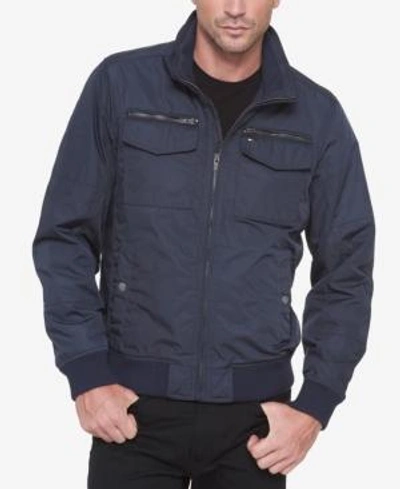 Shop Tommy Hilfiger Men's Four-pocket Filled Performance Jacket In Navy