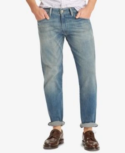 Shop Polo Ralph Lauren Men's Big & Tall Hampton Relaxed Straight Jeans In Navy