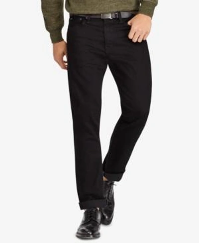 Shop Polo Ralph Lauren Men's Big & Tall Hampton Relaxed Straight Jeans In Black