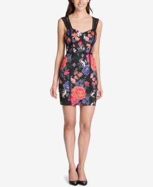 guess black floral dress