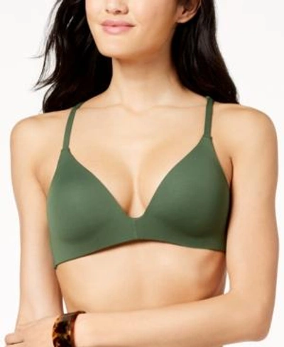 Shop Vince Camuto Riviera Molded Strappy Back Bikini Top Women's Swimsuit In Palm