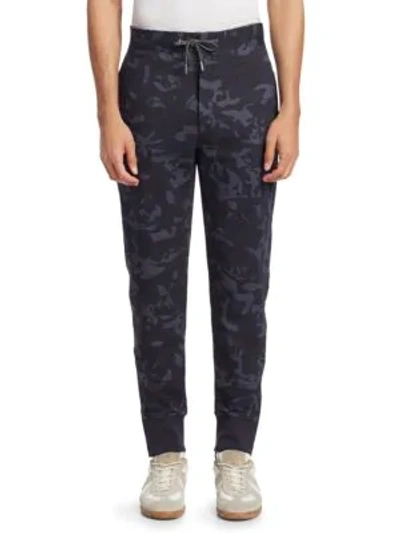 Shop Alexander Mcqueen Camouflage Sweatpants In Blue
