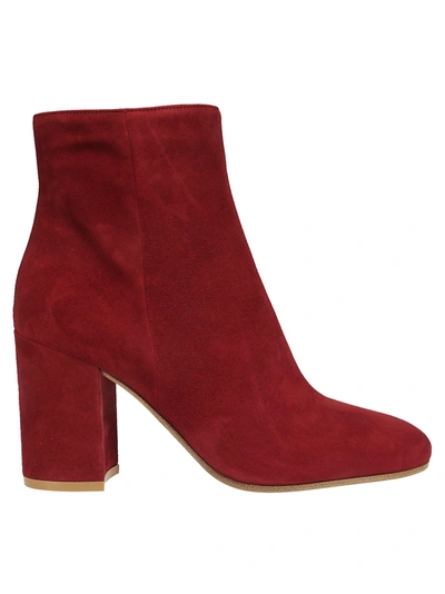 Shop Gianvito Rossi Margaux 85 Ankle Boots In Red