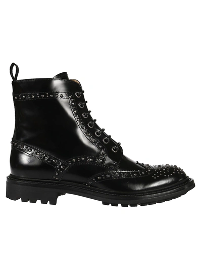 Shop Church's Studded Ankle Boots In Black
